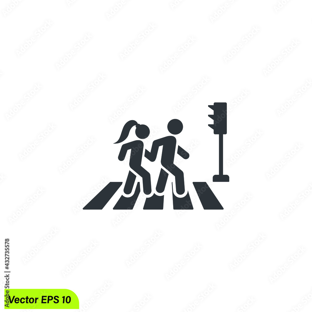 pedestian crossing icon vector pedestian crossing icon vector
