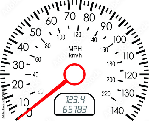 Km/h mph speedometer icon. indicator icons. Performance measurement. speed meter stages concept design