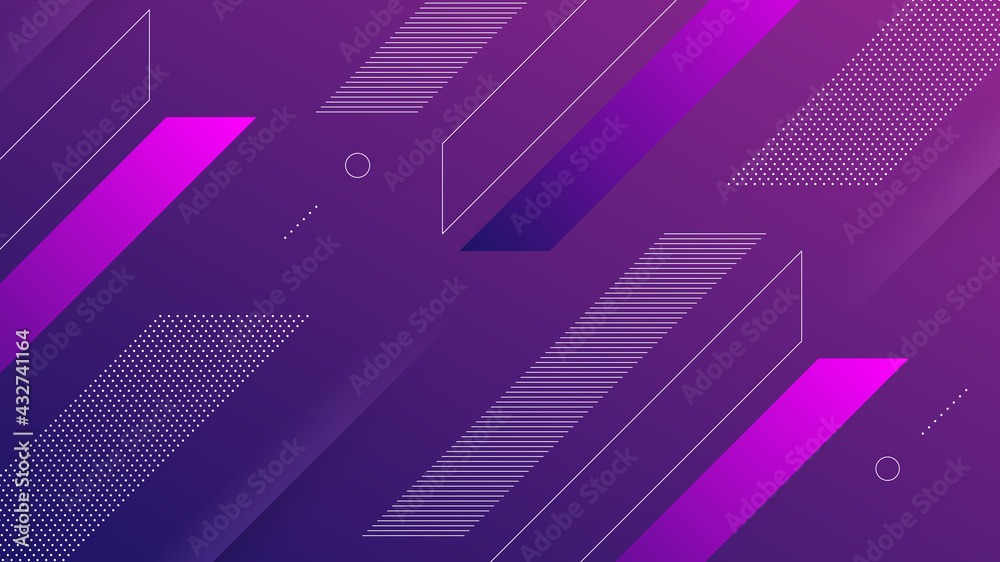Abstract Modern Background with Vibrance Dark Blue and Purple Color Gradient and Memphis Element Abstract Modern Background with Vibrance Dark Blue and Purple Color Gradient and Memphis Element