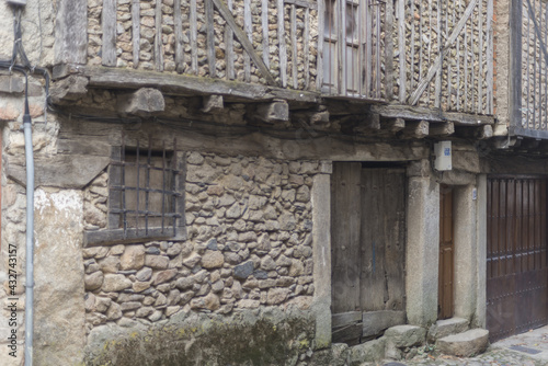 Beautiful shot of aged medieval buildings of Salamanca, Castilla la Mancha, Spain photo