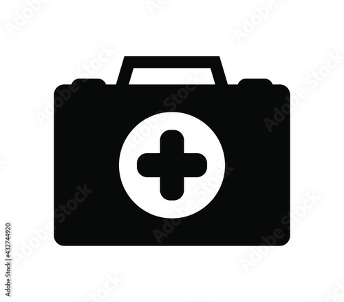 Medical suitcase icon