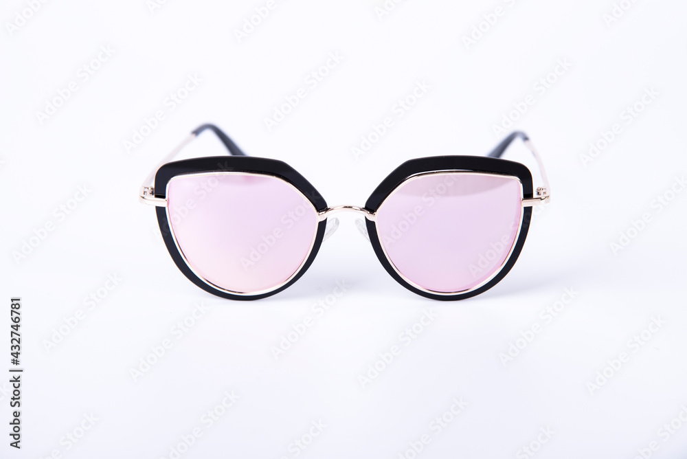 Eyeglasses on white background with copyspace Eyeglasses on white background with copyspace