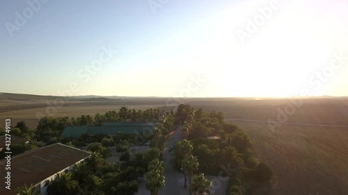 Aerial view of beautiful Andalusian landscape, Spain.