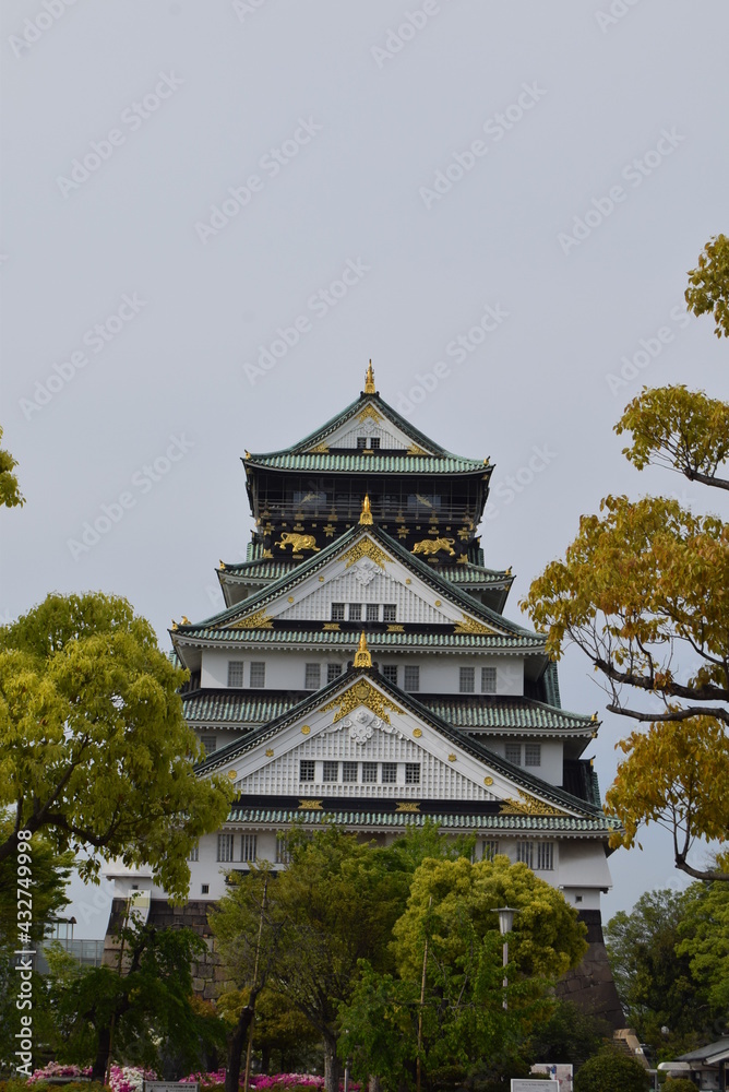 Fototapeta premium 大阪城天守閣