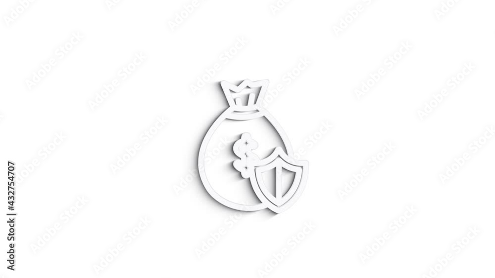 Money, finance, payments. Finance 3D shadow icon design. outline web icon. Motion graphics. Money, finance, payments. Finance 3D shadow icon design. outline web icon. Motion graphics.