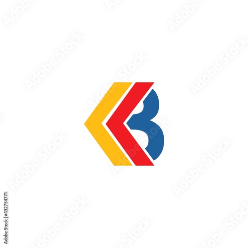 B initial with arrow Arrow