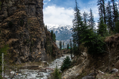river in the himalayan mountains 