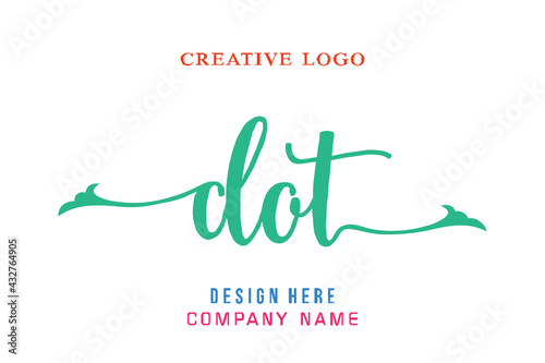DOT lettering logo is simple, easy to understand and authoritative