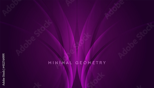 Dark violet shiny glossy wavy pattern abstract background. Elegant vector design