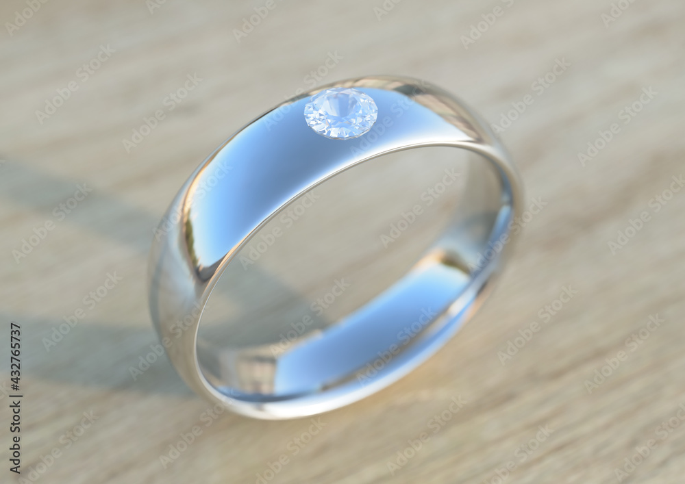 ダイヤモンドの可愛い指輪
