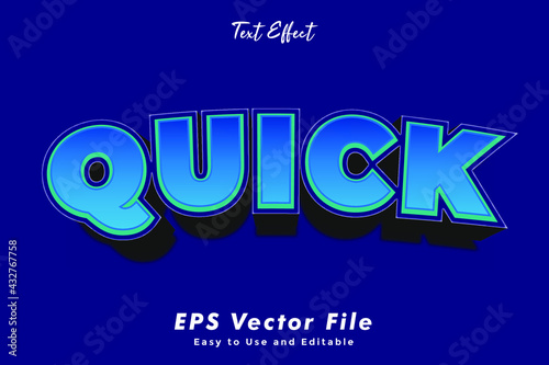 quick text effect editable easy use typography effect
