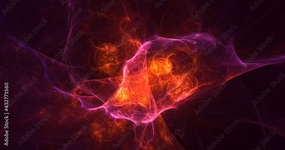 3D rendering abstract multicolor fractal light background 3D rendering abstract multicolor fractal light background