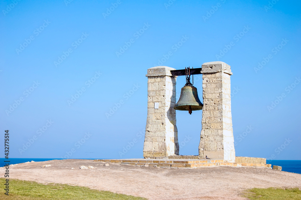 Bell in Hersones, Old Greak city in Crimea, Ukraine