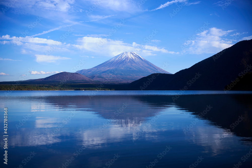 山中湖から見える富士山
