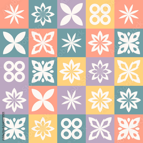 Flat scandinavian design pattern. - Vector.