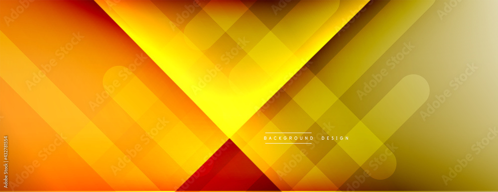 Obraz premium Dynamic lines abstract background. 3D shadow effects and fluid gradients. Modern overlapping forms