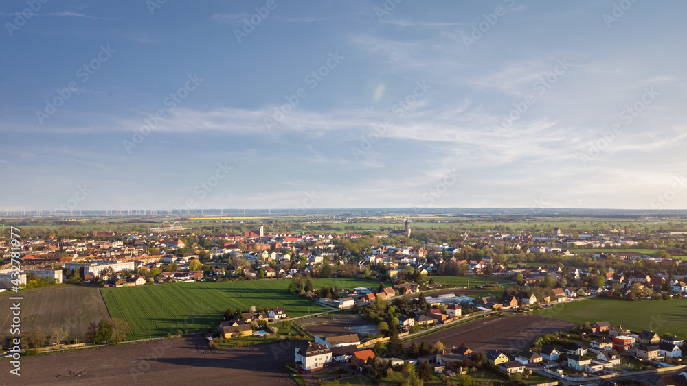 Luftaufnahme über Lutherstadt Wittenberg
