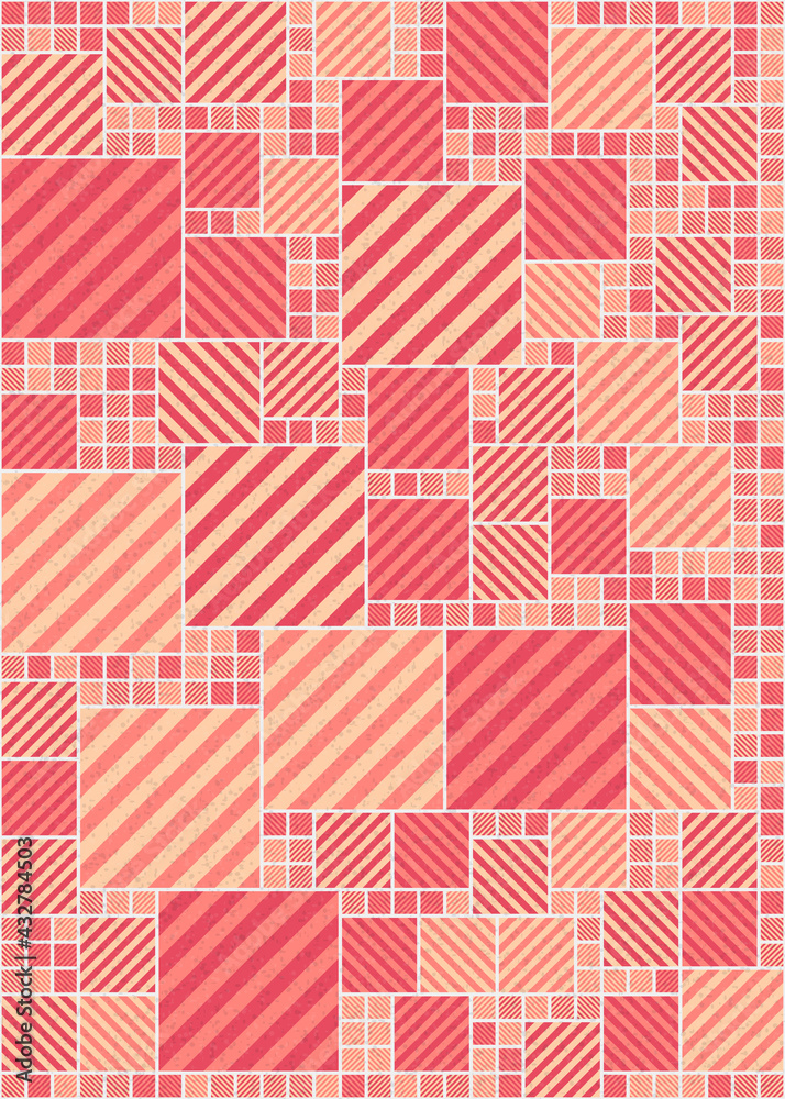 Abstract Geometric Pattern generative computational art illustration