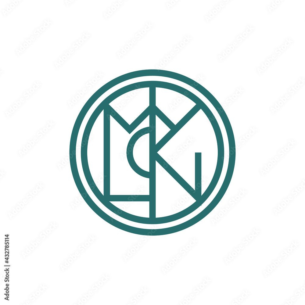 Monogram logo of word Monogram logo of word