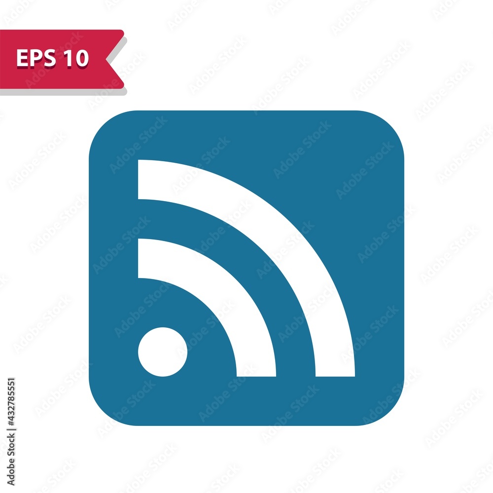 RSS Feed, News Feed Button Icon RSS Feed, News Feed Button Icon