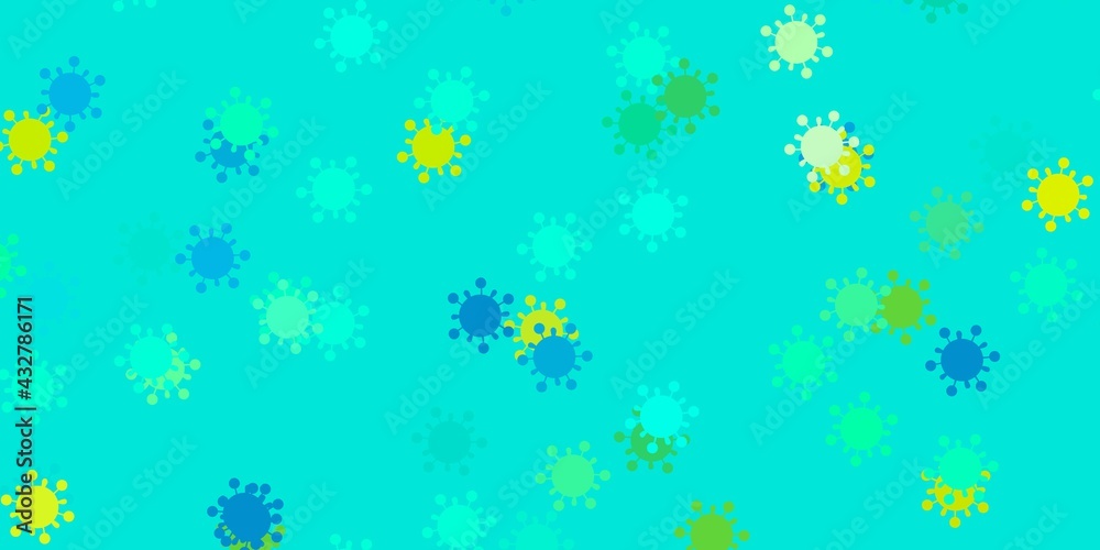 Light green vector texture with disease symbols. Light green vector texture with disease symbols.