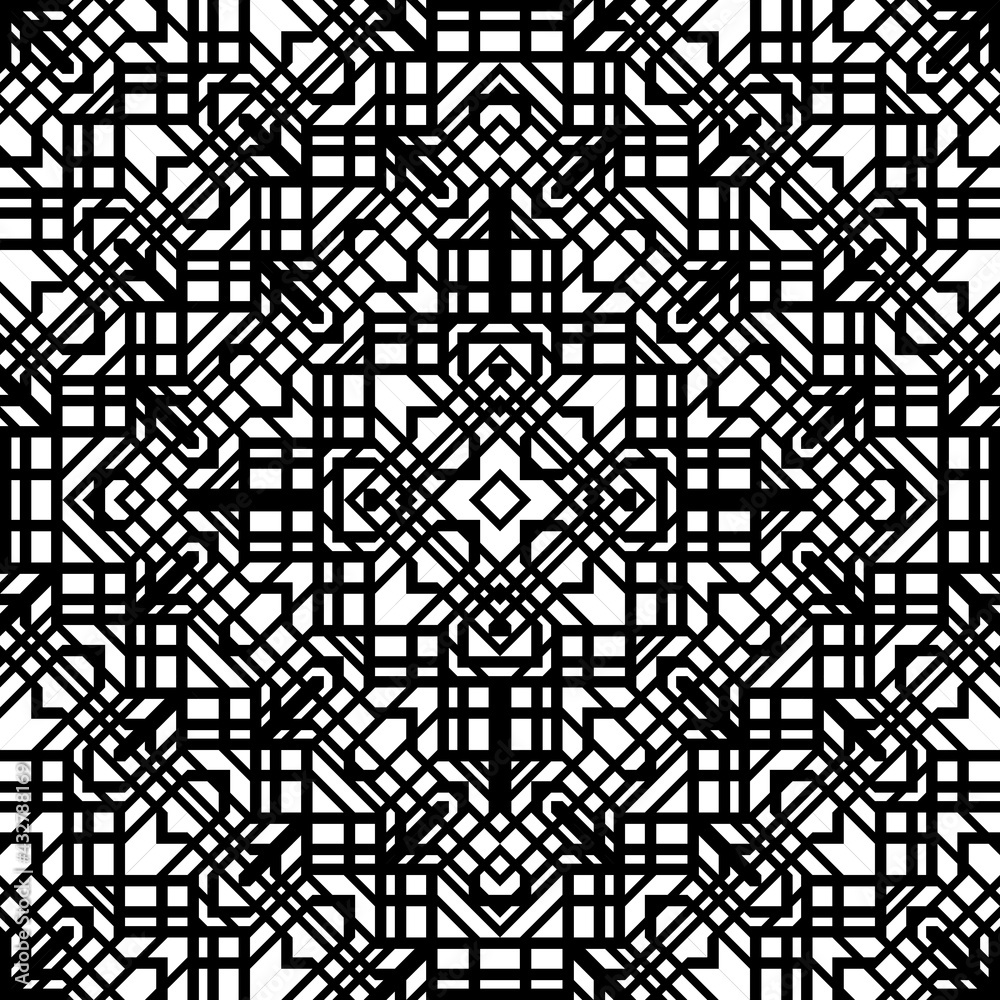 Design seamless decorative lacy pattern Design seamless decorative lacy pattern