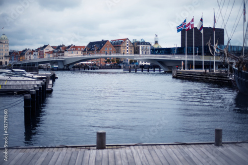 Photo of river in Copenhagen. Copenhagen. © liderina