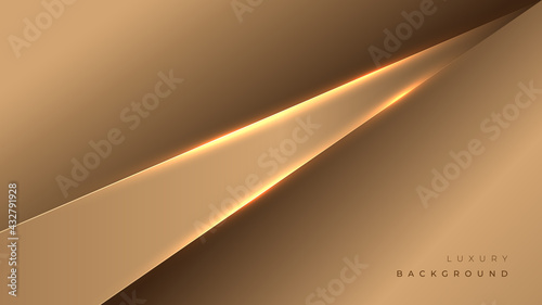 Abstract golden futuristic modern background. Vector illustration