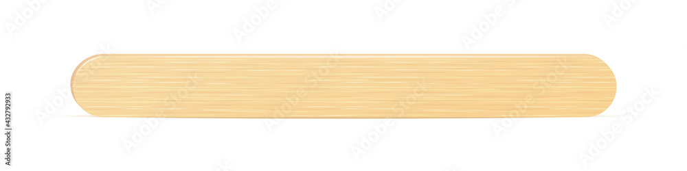 Ice cream snack stick. Simple wooden element for making summer food. Brown wood elemen. Medical equipment for throat examination Ice cream snack stick. Simple wooden element for making summer food. Brown wood elemen. Medical equipment for throat examination