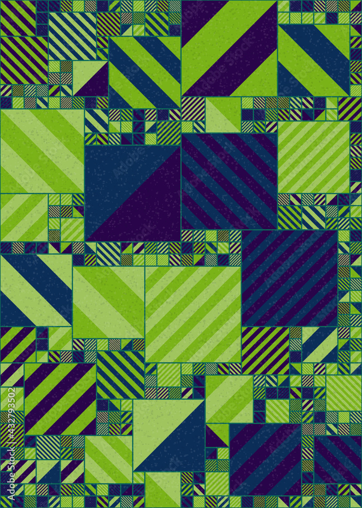 Obraz premium Abstract Geometric Pattern generative computational art illustration