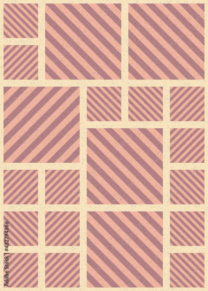 Naklejka premium Abstract Geometric Pattern generative computational art illustration