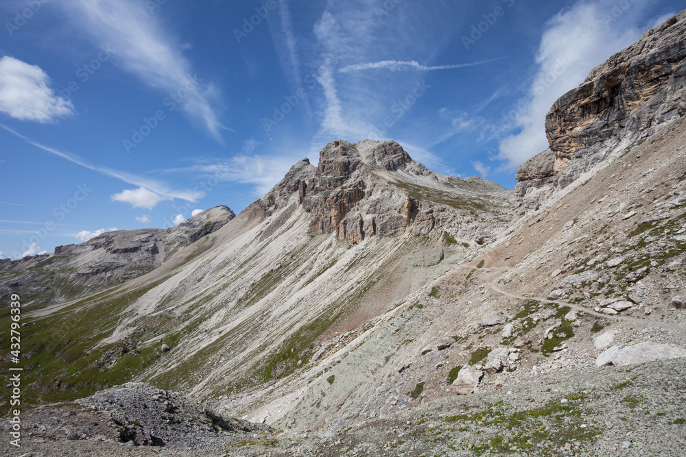 Landscapes from the Puez area, in Dolomites