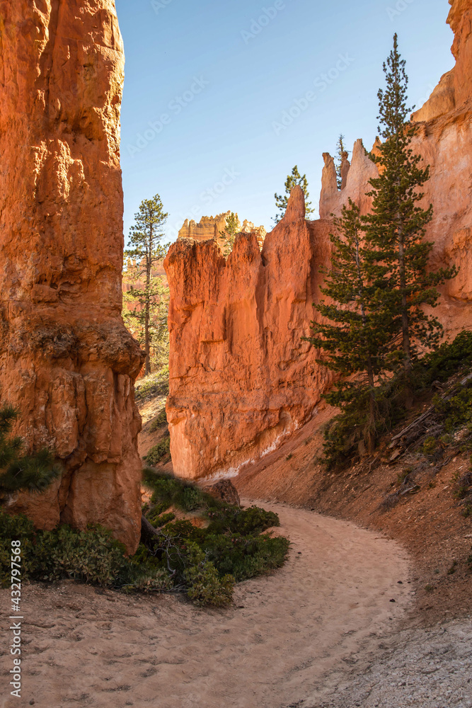 A gorgeous view of the landscape in Bryce Canyon National Park, Utah