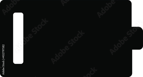 Battery 10% icon vector