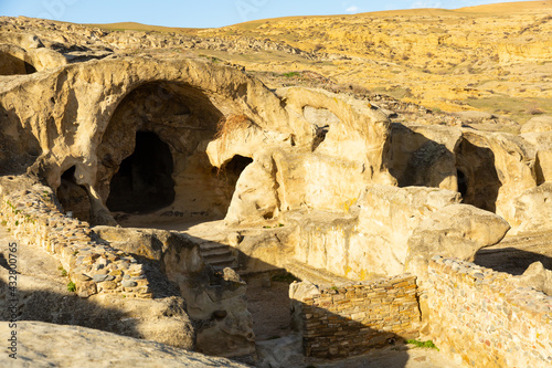 Ancient rock-hewn Uplistsikhe town in eastern Georgia, near Gori