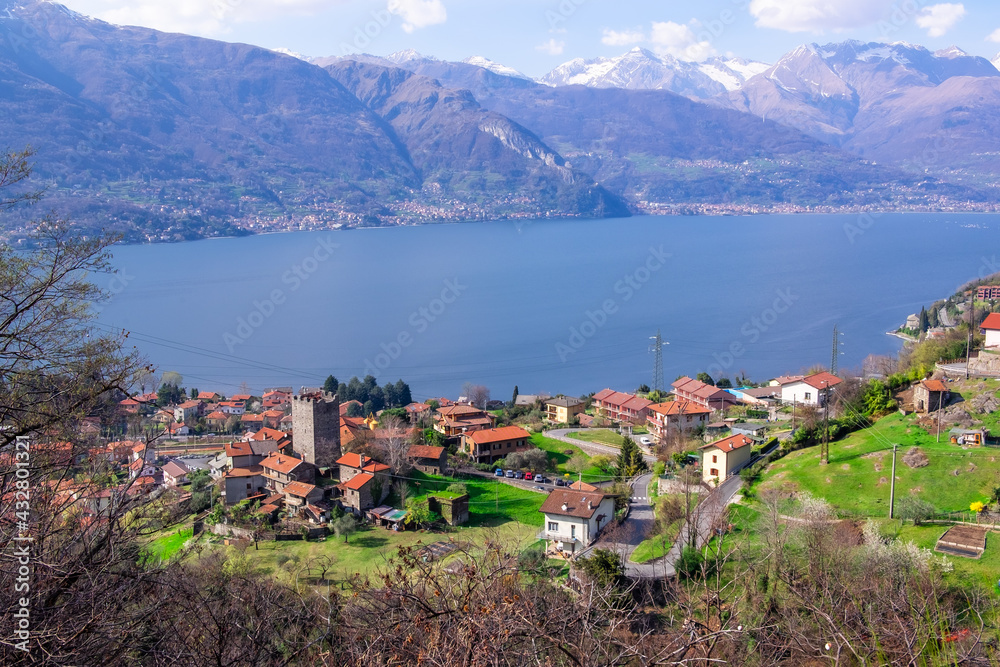beatiful view on Como Lake Italy