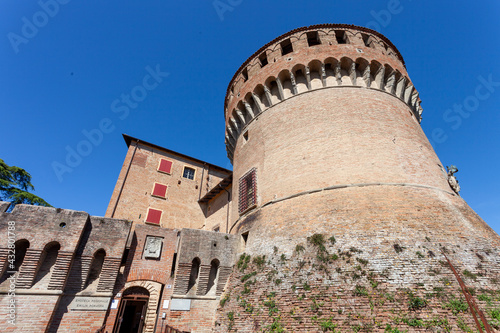 dozza medieval fortress seat of the regional wine shop bologna photo