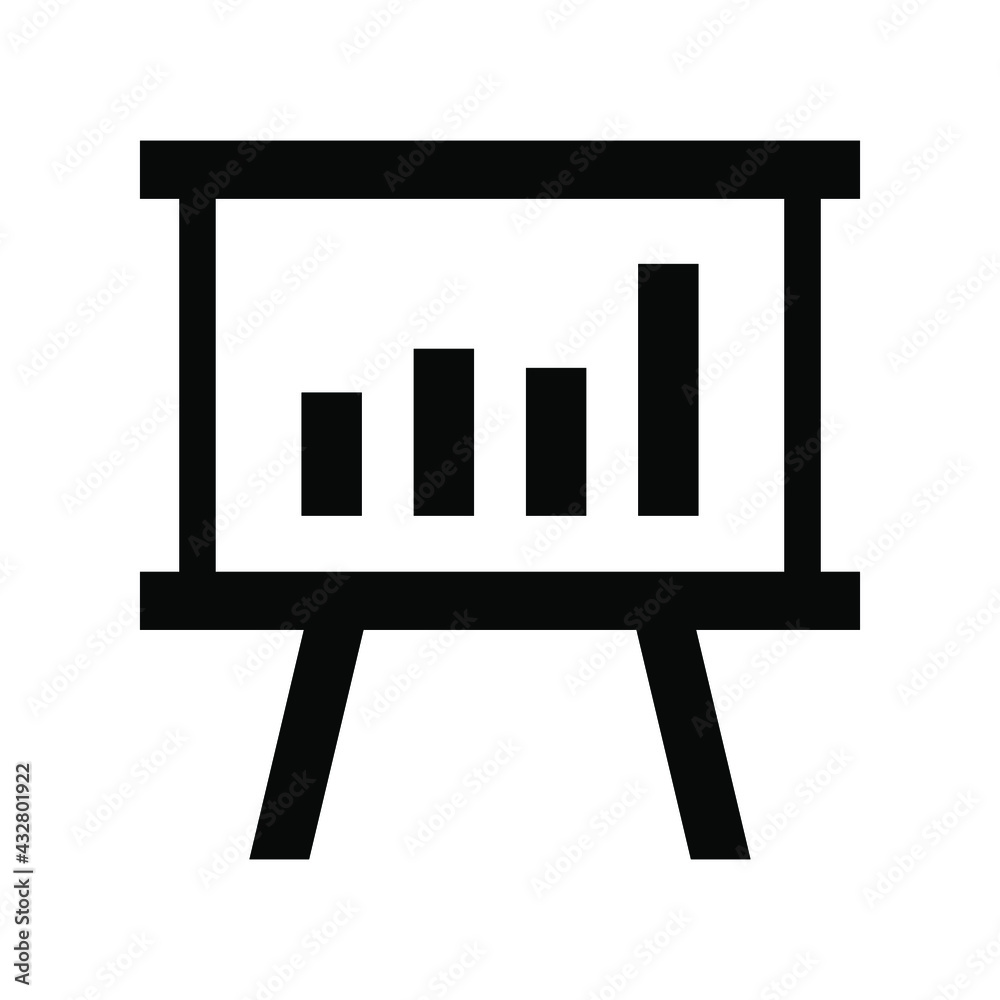 Whiteboard icon vector graphic illustration Whiteboard icon vector graphic illustration