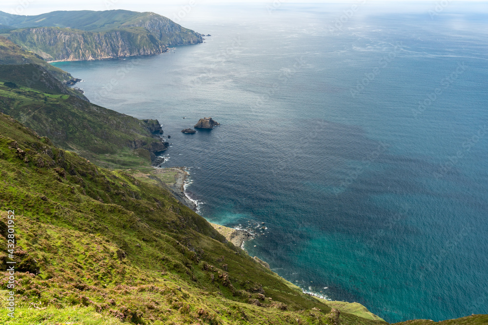 Vixia de Herbeira cliffs in Capelada mountain range, Cedeira, Galicia, Spain.