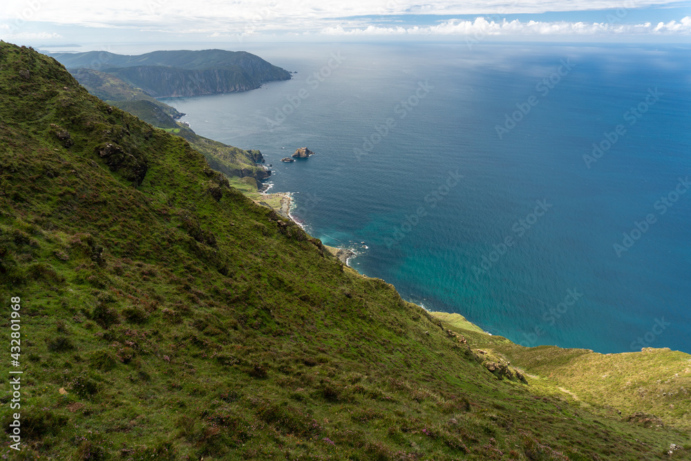 Vixia de Herbeira cliffs in Capelada mountain range, Cedeira, Galicia, Spain.