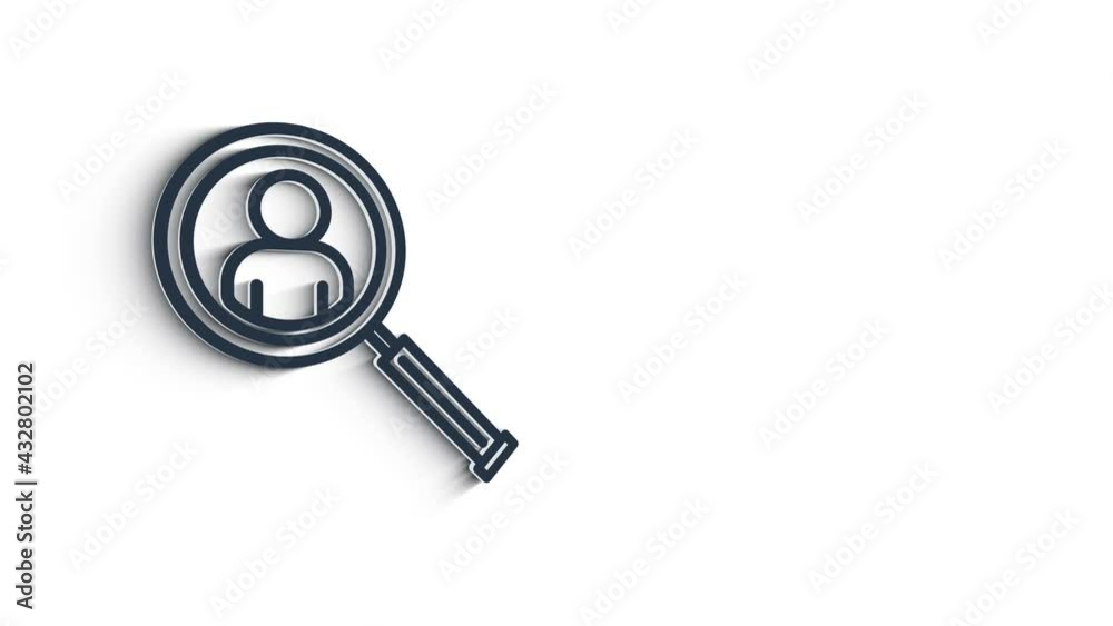 Business 3D shadow icon. Marketing network. Money line icon. Motion graphics. Business 3D shadow icon. Marketing network. Money line icon. Motion graphics.