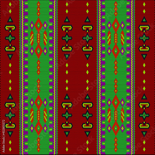  Ornament  is made in bright, juicy, perfectly matching colors. Ornament, mosaic, ethnic, folk pattern.