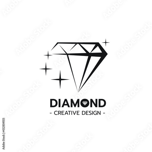 Diamond Logo design vector illustration