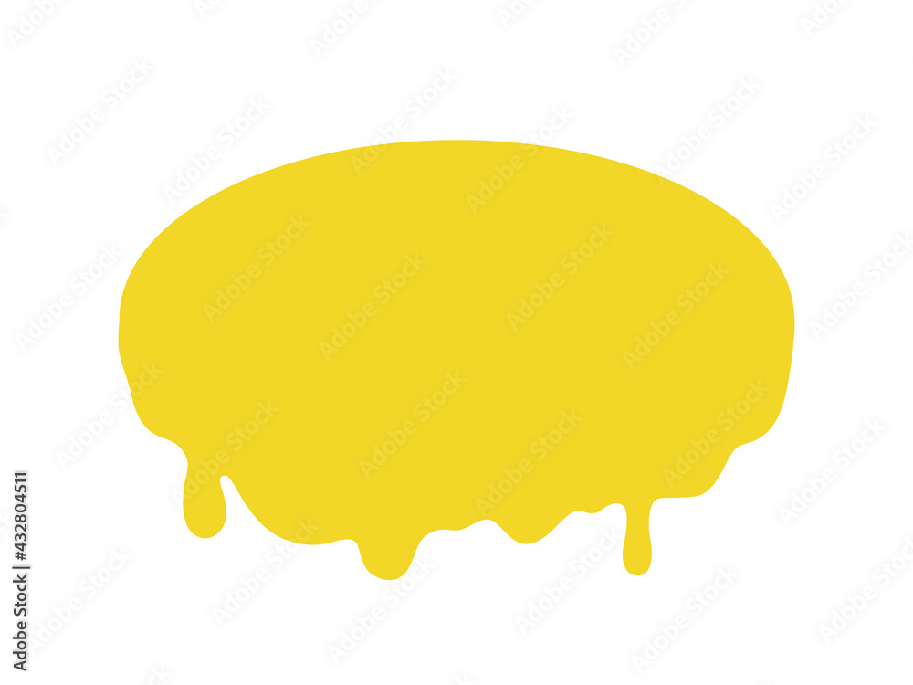 Abstract slime oval doodle. Geometric element on isolated white background. Slimed object Abstract slime oval doodle. Geometric element on isolated white background. Slimed object