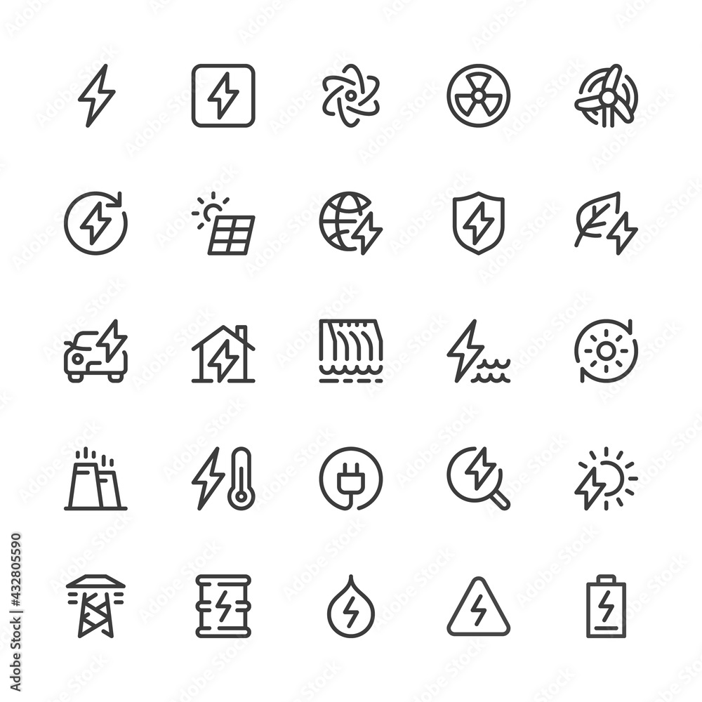 Simple Interface Icons Related to Energy. Hydroelectric Power, Solar Panels, Fossil Fuels, Renewable Energy. Editable Stroke. 32x32 Pixel Perfect. Simple Interface Icons Related to Energy. Hydroelectric Power, Solar Panels, Fossil Fuels, Renewable Energy. Editable Stroke. 32x32 Pixel Perfect.