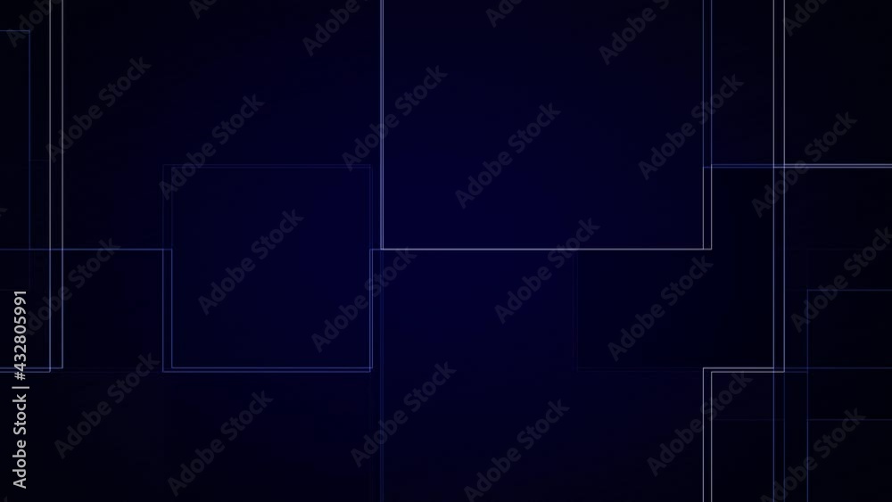 Blue Square Geometries Loop L Down Animation Background Blue Square Geometries Loop L Down Animation Background