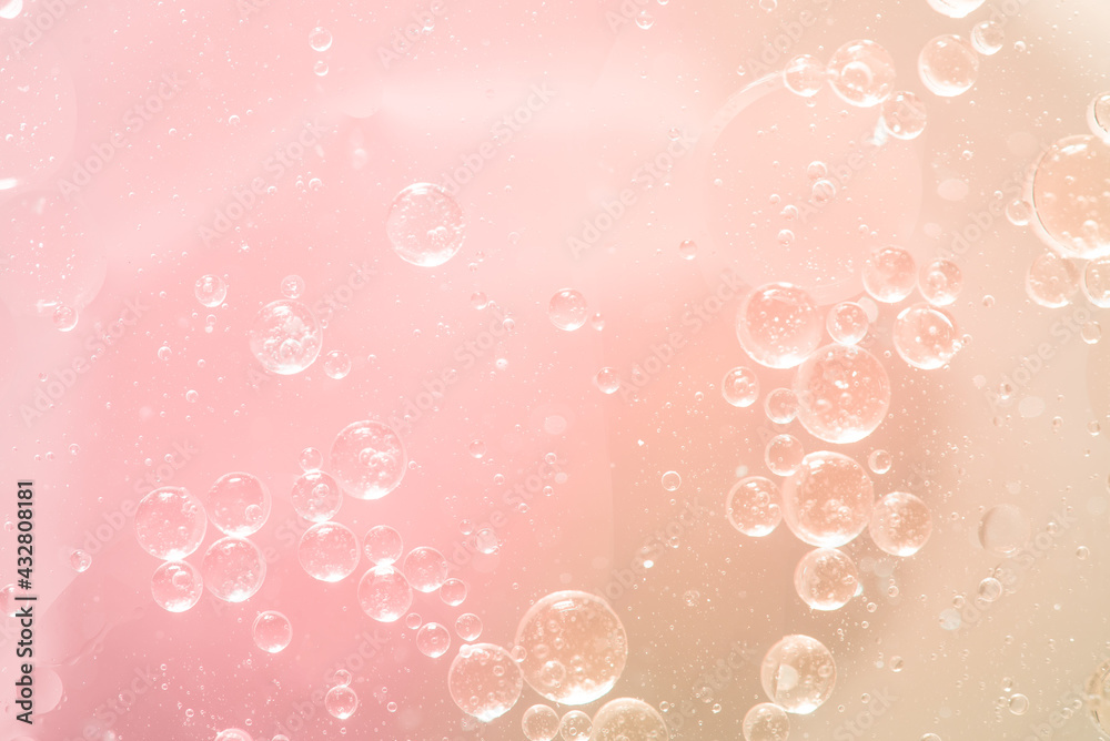 Abstract Pink water bubbles background Abstract Pink water bubbles background