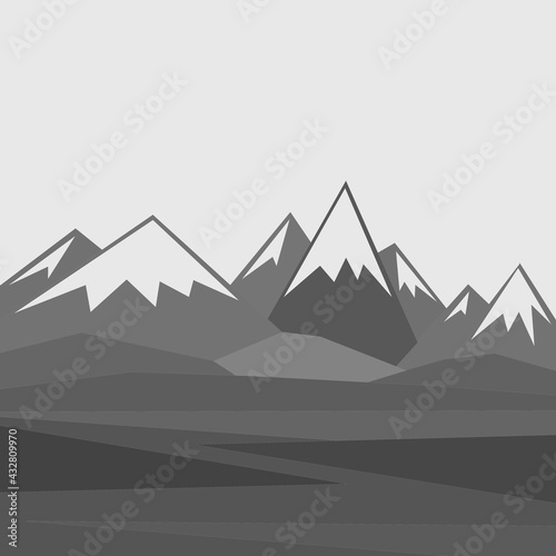 icon illustration mountain graphic image