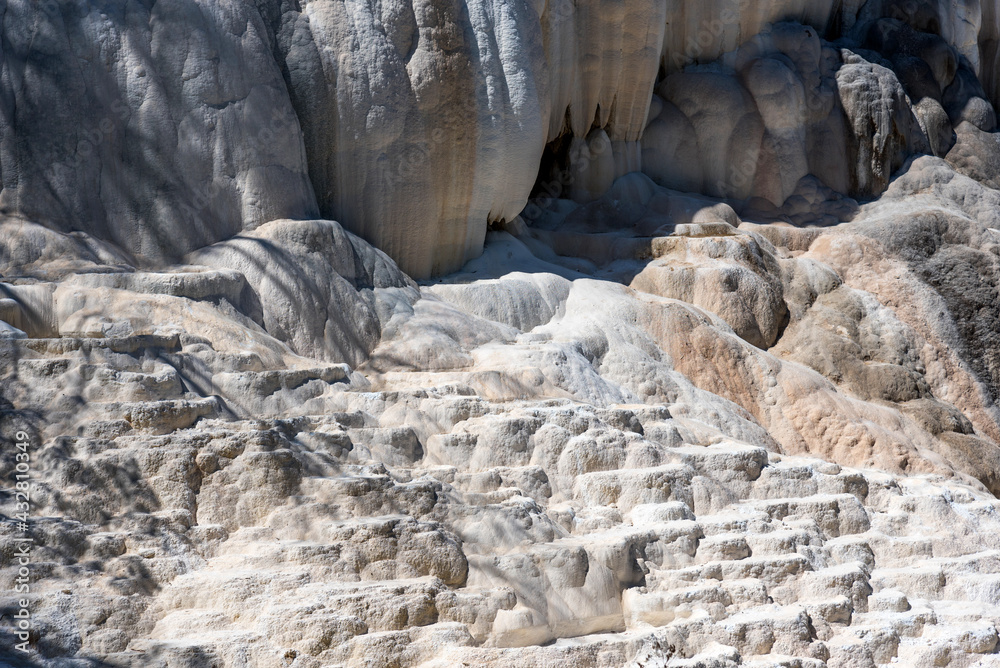 Thermal springs of Bagni San Filippo in Italy. Calcium deposits on a waterfall at Bagni San Filippo. Thermal springs of Bagni San Filippo in Italy. Calcium deposits on a waterfall at Bagni San Filippo.