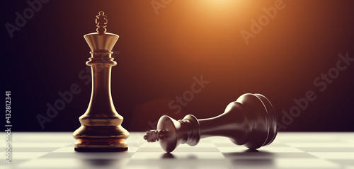 Chess game win and lose photo